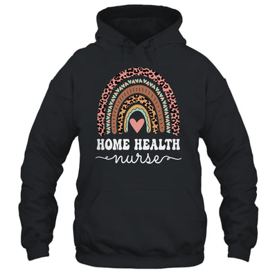 Home Health Nurse Home Care Nursing Rainbow Leopard Shirt & Tank Top | teecentury