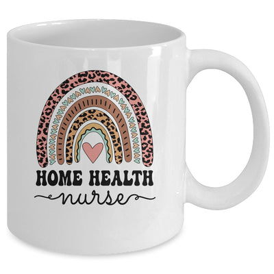 Home Health Nurse Home Care Nursing Rainbow Mug | teecentury