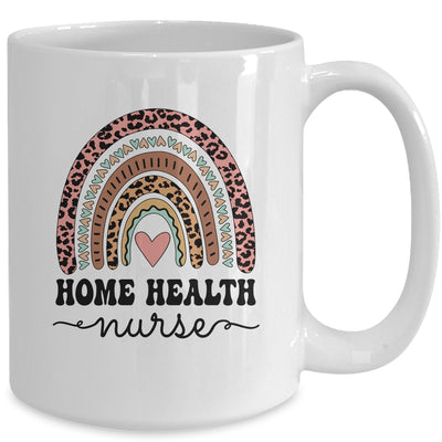 Home Health Nurse Home Care Nursing Rainbow Mug | teecentury