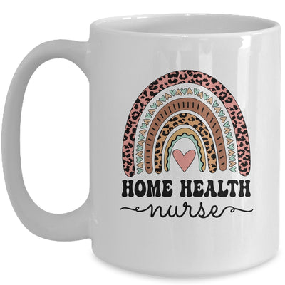 Home Health Nurse Home Care Nursing Rainbow Mug | teecentury