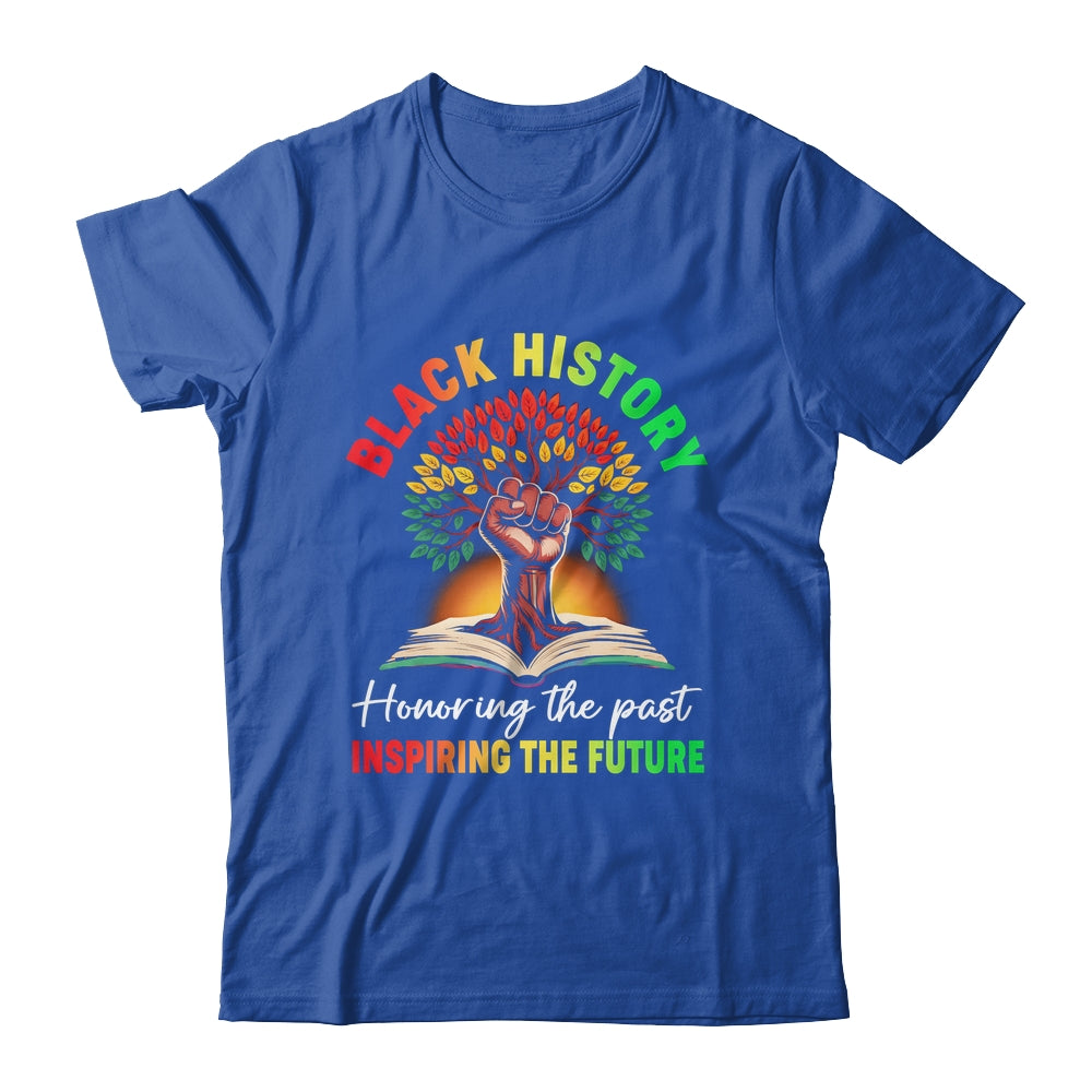 Honoring Past Inspiring Future Black History Month Fist Tree Shirt & Hoodie | teecentury