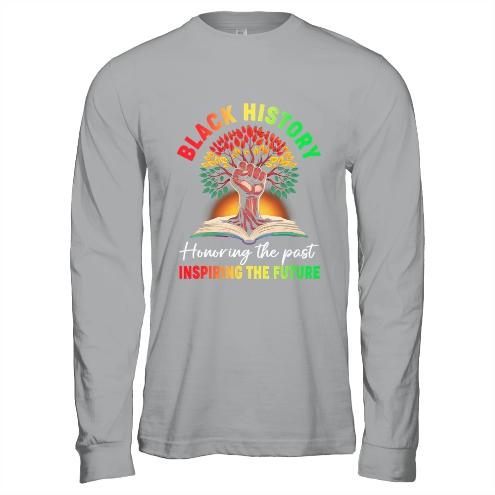 Honoring Past Inspiring Future Black History Month Fist Tree Shirt & Hoodie | teecentury