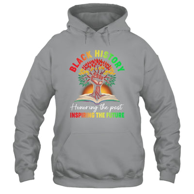 Honoring Past Inspiring Future Black History Month Fist Tree Shirt & Hoodie | teecentury