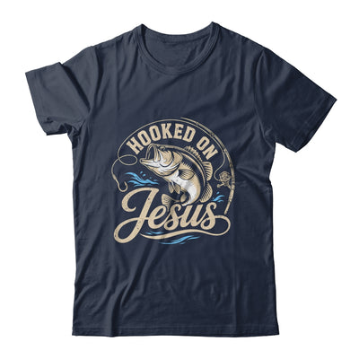 Hooked On Jesus Christian Fishing Bass Faith Shirt & Hoodie | teecentury