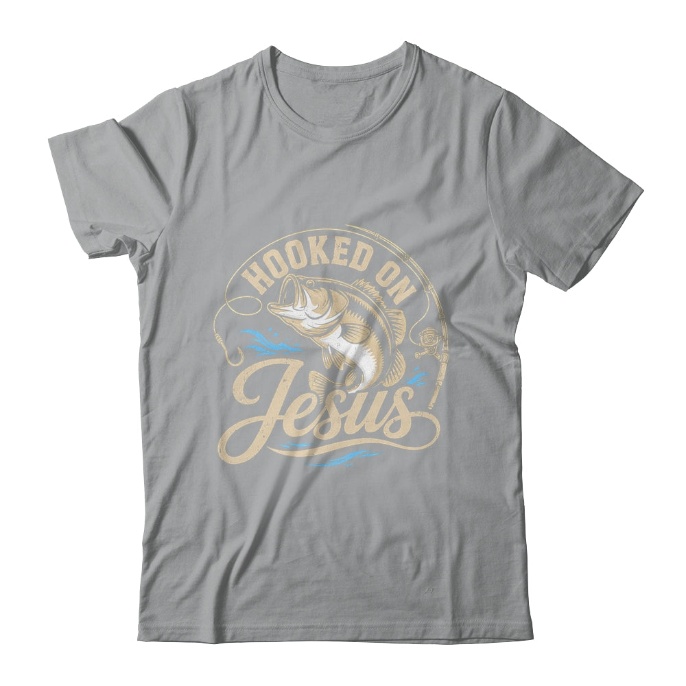 Hooked On Jesus Christian Fishing Bass Faith Shirt & Hoodie | teecentury