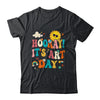 Hooray It's Art Day Art Teacher Rainbow Cute Student Teacher Shirt & Hoodie | teecentury