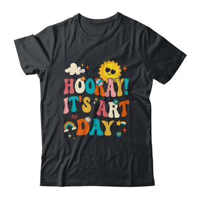 Hooray It's Art Day Art Teacher Rainbow Cute Student Teacher Shirt & Hoodie | teecentury