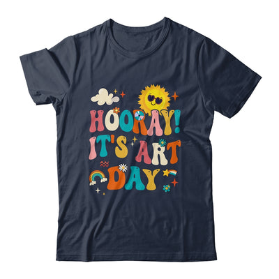 Hooray It's Art Day Art Teacher Rainbow Cute Student Teacher Shirt & Hoodie | teecentury