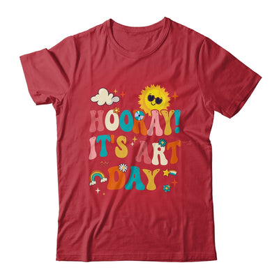 Hooray It's Art Day Art Teacher Rainbow Cute Student Teacher Shirt & Hoodie | teecentury