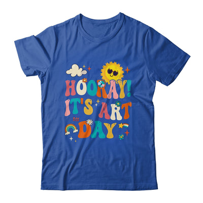 Hooray It's Art Day Art Teacher Rainbow Cute Student Teacher Shirt & Hoodie | teecentury