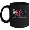 Hope Breast Cancer Pink Ribbons Sunflower October Month Mug | teecentury