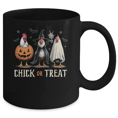 Horror Funny Chick Or Treat Chickens Ghost Witchy Halloween Mug | teecentury