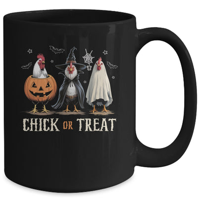 Horror Funny Chick Or Treat Chickens Ghost Witchy Halloween Mug | teecentury