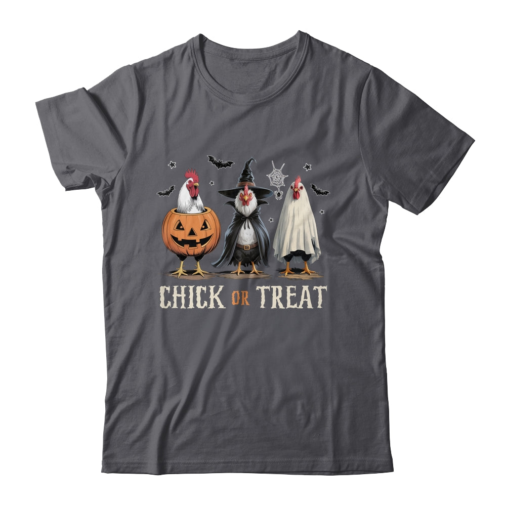 Horror Funny Chick Or Treat Chickens Ghost Witchy Halloween Shirt & Hoodie | teecentury