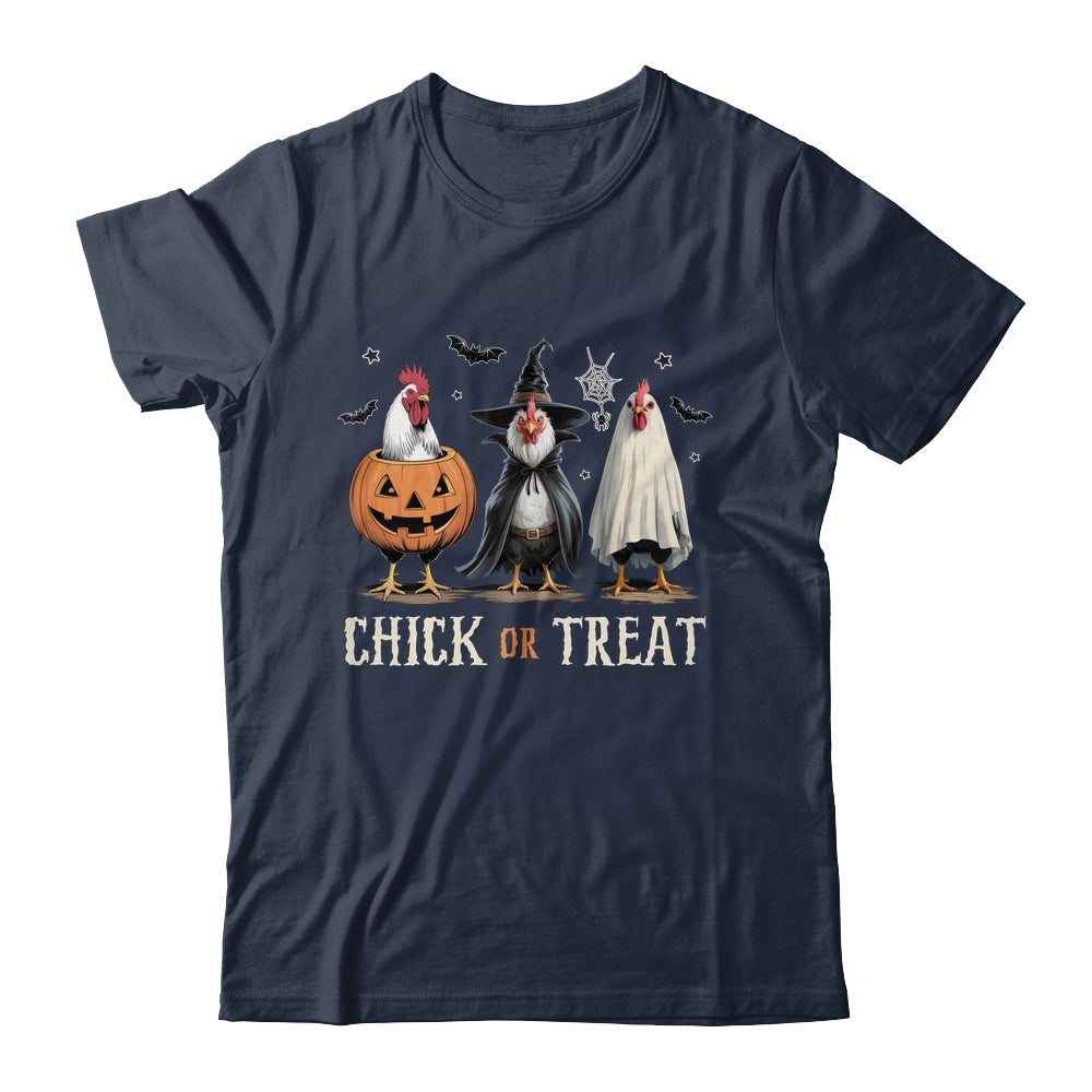 Horror Funny Chick Or Treat Chickens Ghost Witchy Halloween Shirt & Hoodie | teecentury