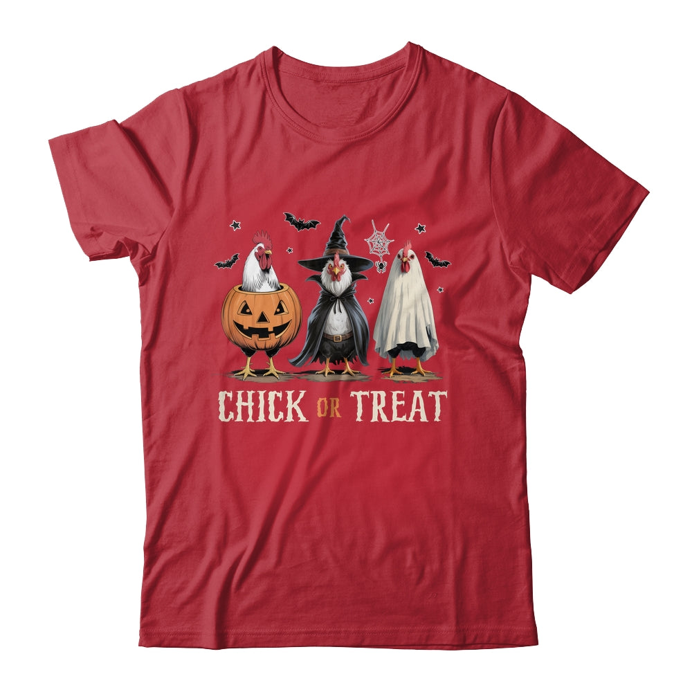 Horror Funny Chick Or Treat Chickens Ghost Witchy Halloween Shirt & Hoodie | teecentury