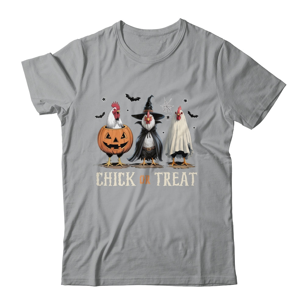 Horror Funny Chick Or Treat Chickens Ghost Witchy Halloween Shirt & Hoodie | teecentury