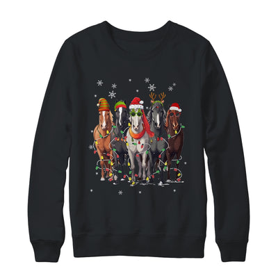 Horses Merry Christmas Funny Horse Lover For Xmas Women Men Shirt & Sweatshirt | teecentury