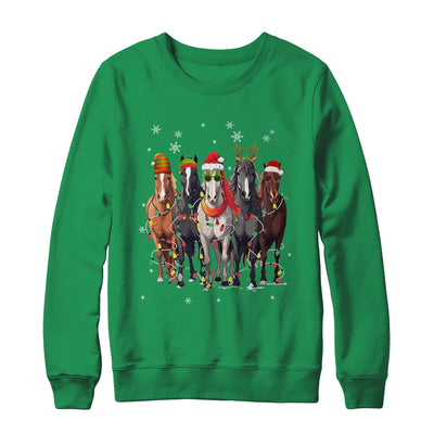 Horses Merry Christmas Funny Horse Lover For Xmas Women Men Shirt & Sweatshirt | teecentury