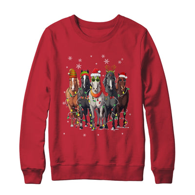 Horses Merry Christmas Funny Horse Lover For Xmas Women Men Shirt & Sweatshirt | teecentury