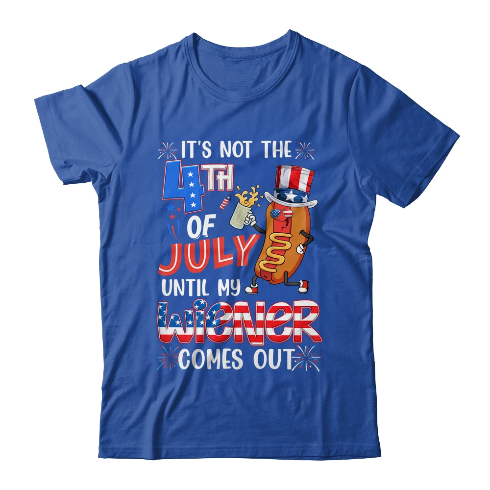 Hot Dog Until My Wiener Comes Out Funny Hot Dog 4th Of July Shirt & Tank Top | teecentury