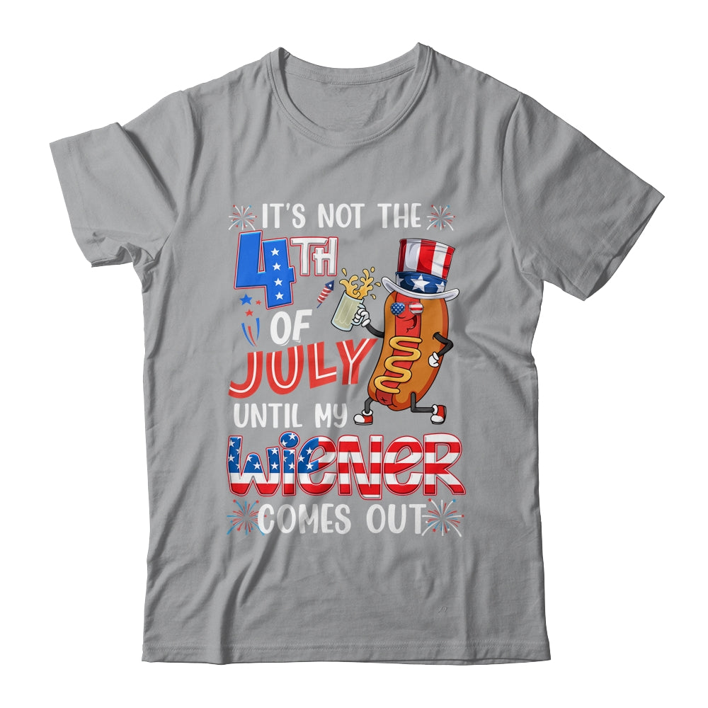 Hot Dog Until My Wiener Comes Out Funny Hot Dog 4th Of July Shirt & Tank Top | teecentury