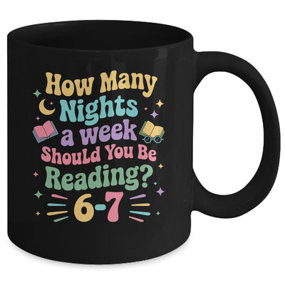 How Many Nights Reading 67 Meme Six Seven Teacher Funny Mug | teecentury
