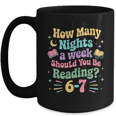 How Many Nights Reading 67 Meme Six Seven Teacher Funny Mug | teecentury