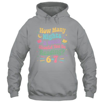 How Many Nights Reading 67 Meme Six Seven Teacher Funny Shirt & Hoodie | teecentury