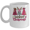 Howdy Christmas Cowgirl Western Christmas Trees Coquette Mug | teecentury