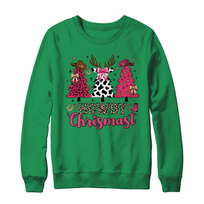 Howdy Christmas Cowgirl Western Christmas Trees Coquette Shirt & Sweatshirt | teecentury