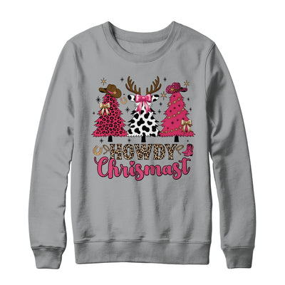 Howdy Christmas Cowgirl Western Christmas Trees Coquette Shirt & Sweatshirt | teecentury