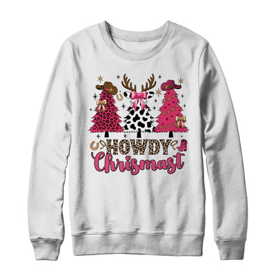 Howdy Christmas Cowgirl Western Christmas Trees Coquette Shirt & Sweatshirt | teecentury