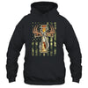 Hunting Fishing Faith Deer Cross Camouflage Flag Christian Shirt & Hoodie | teecentury