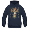 Hunting Fishing Faith Deer Cross Camouflage Flag Christian Shirt & Hoodie | teecentury