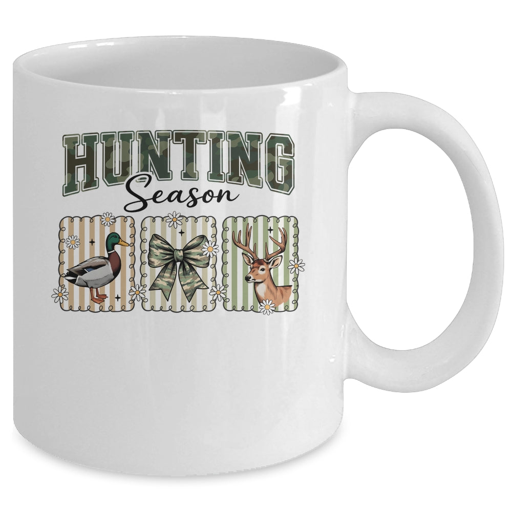 Hunting Season Preppy Camo Bow Deer Hunting Duck Hunter Mug | teecentury