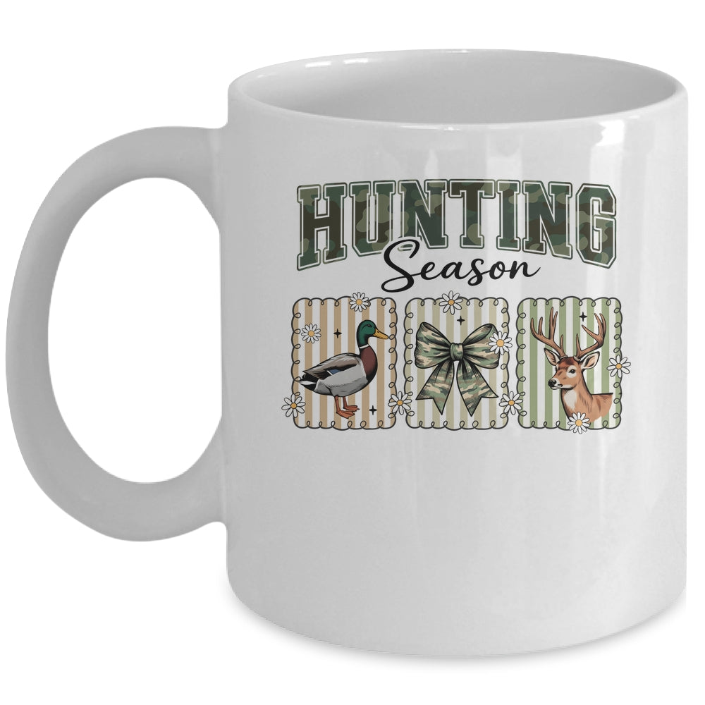 Hunting Season Preppy Camo Bow Deer Hunting Duck Hunter Mug | teecentury