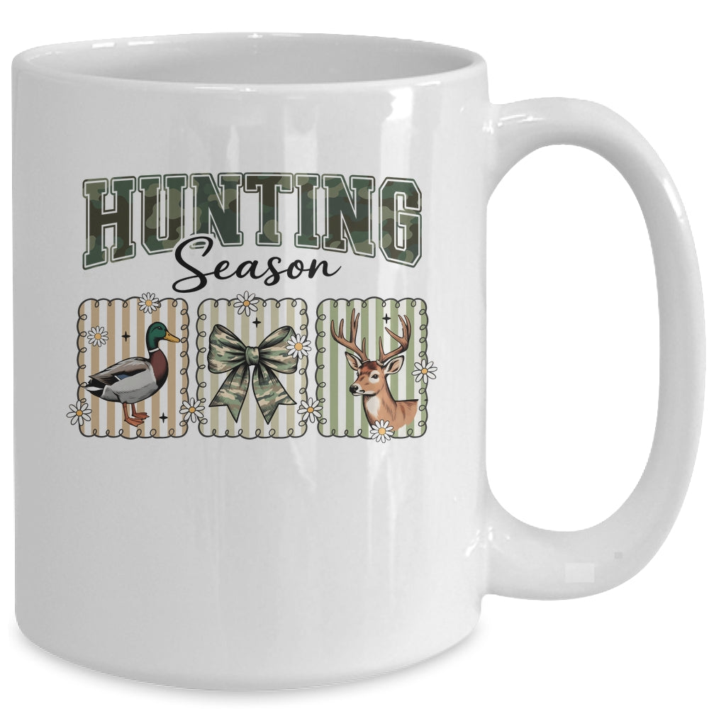 Hunting Season Preppy Camo Bow Deer Hunting Duck Hunter Mug | teecentury