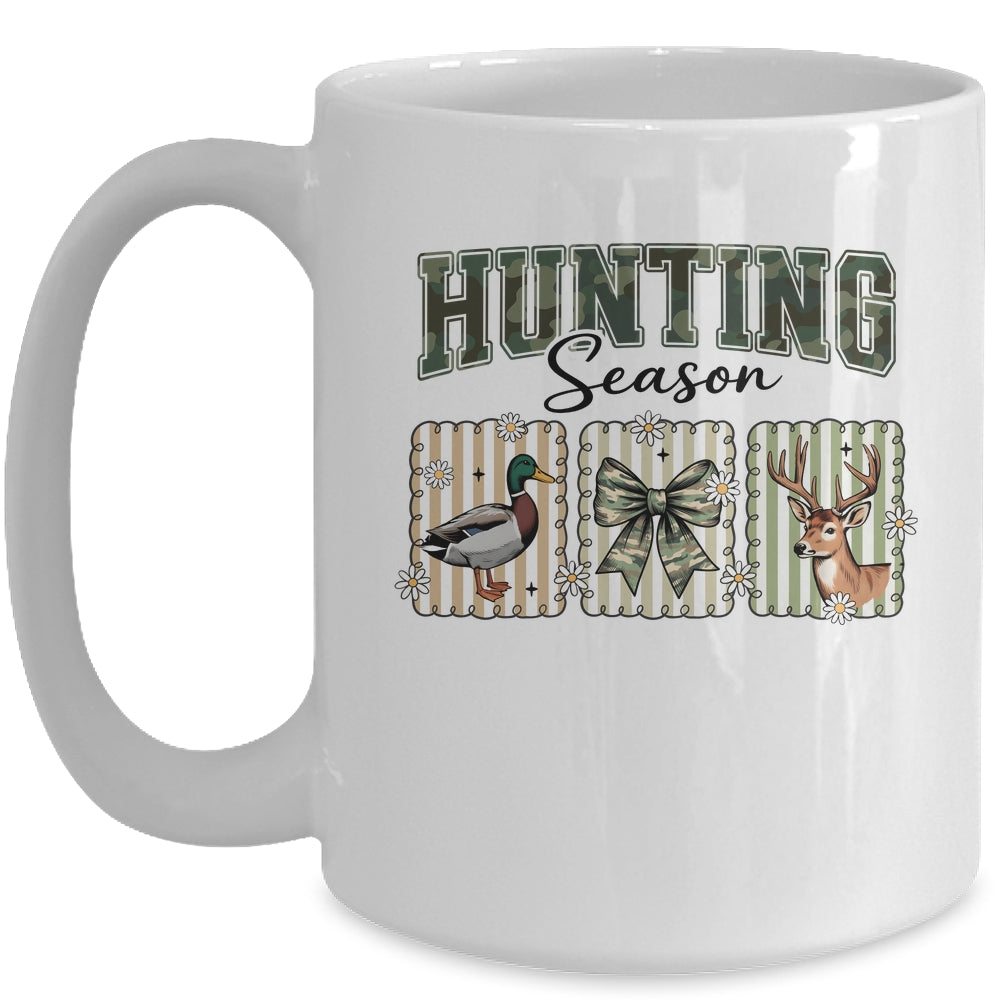 Hunting Season Preppy Camo Bow Deer Hunting Duck Hunter Mug | teecentury