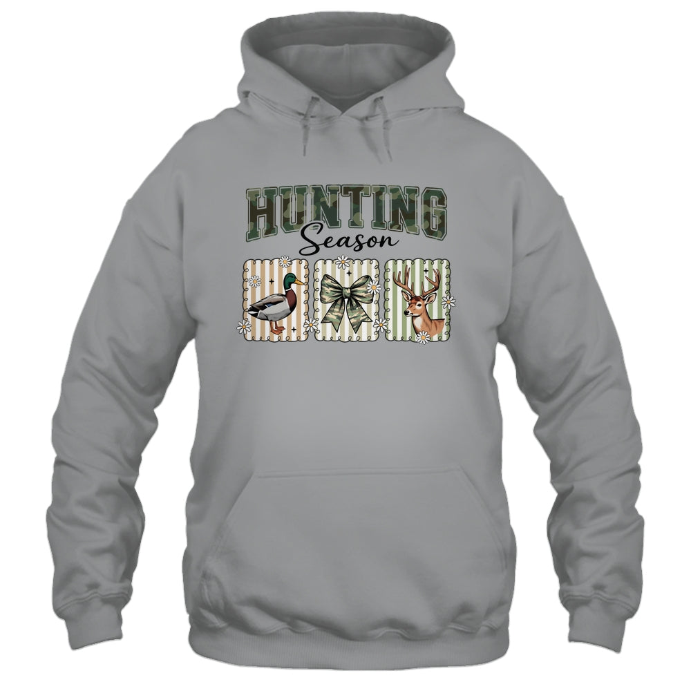 Hunting Season Preppy Camo Bow Deer Hunting Duck Hunter Shirt & Hoodie | teecentury