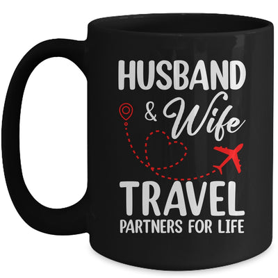 Husband And Wife Travel Partners For Life Couple Matching Mug | teecentury