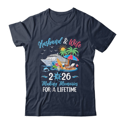 Husband & Wife 2026 Making Memories Cruise Matching Couple Shirt & Tank Top | teecentury