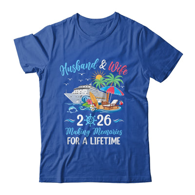 Husband & Wife 2026 Making Memories Cruise Matching Couple Shirt & Tank Top | teecentury