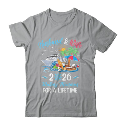 Husband & Wife 2026 Making Memories Cruise Matching Couple Shirt & Tank Top | teecentury