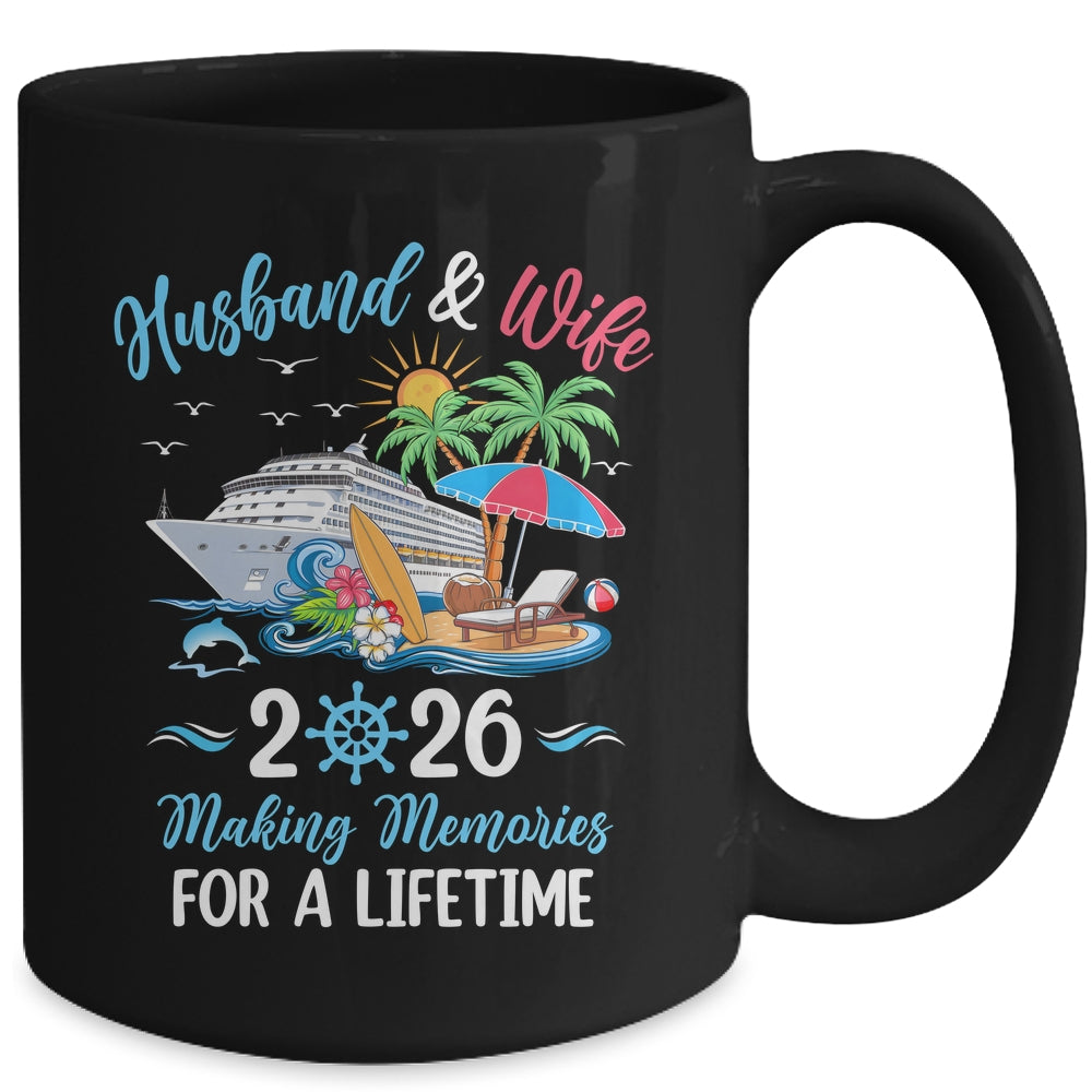 Husband & Wife 2026 Making Memories Cruise Matching Couple Mug | teecentury