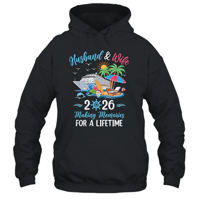 Husband & Wife 2026 Making Memories Cruise Matching Couple Shirt & Tank Top | teecentury
