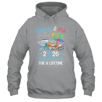 Husband & Wife 2026 Making Memories Cruise Matching Couple Shirt & Tank Top | teecentury