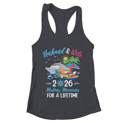 Husband & Wife 2026 Making Memories Cruise Matching Couple Shirt & Tank Top | teecentury