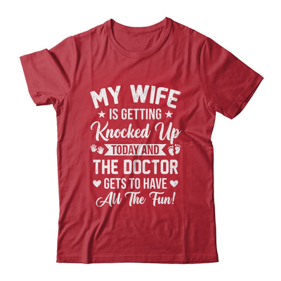 IVF Men Husband Dad Wife Knocked Up For Embryo Transfer Day Shirt & Hoodie | teecentury