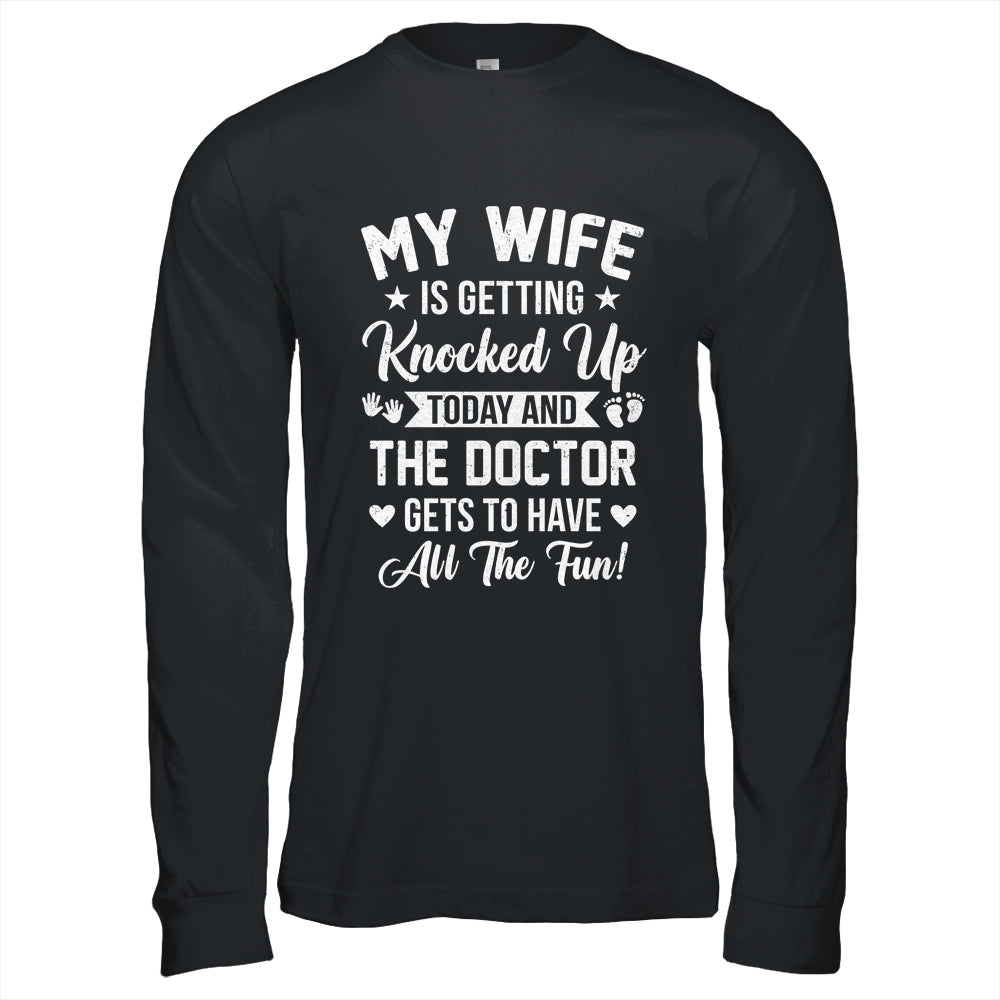 IVF Men Husband Dad Wife Knocked Up For Embryo Transfer Day Shirt & Hoodie | teecentury